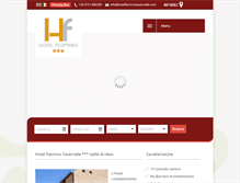 Tablet Screenshot of hotelflaminiotavernelle.com